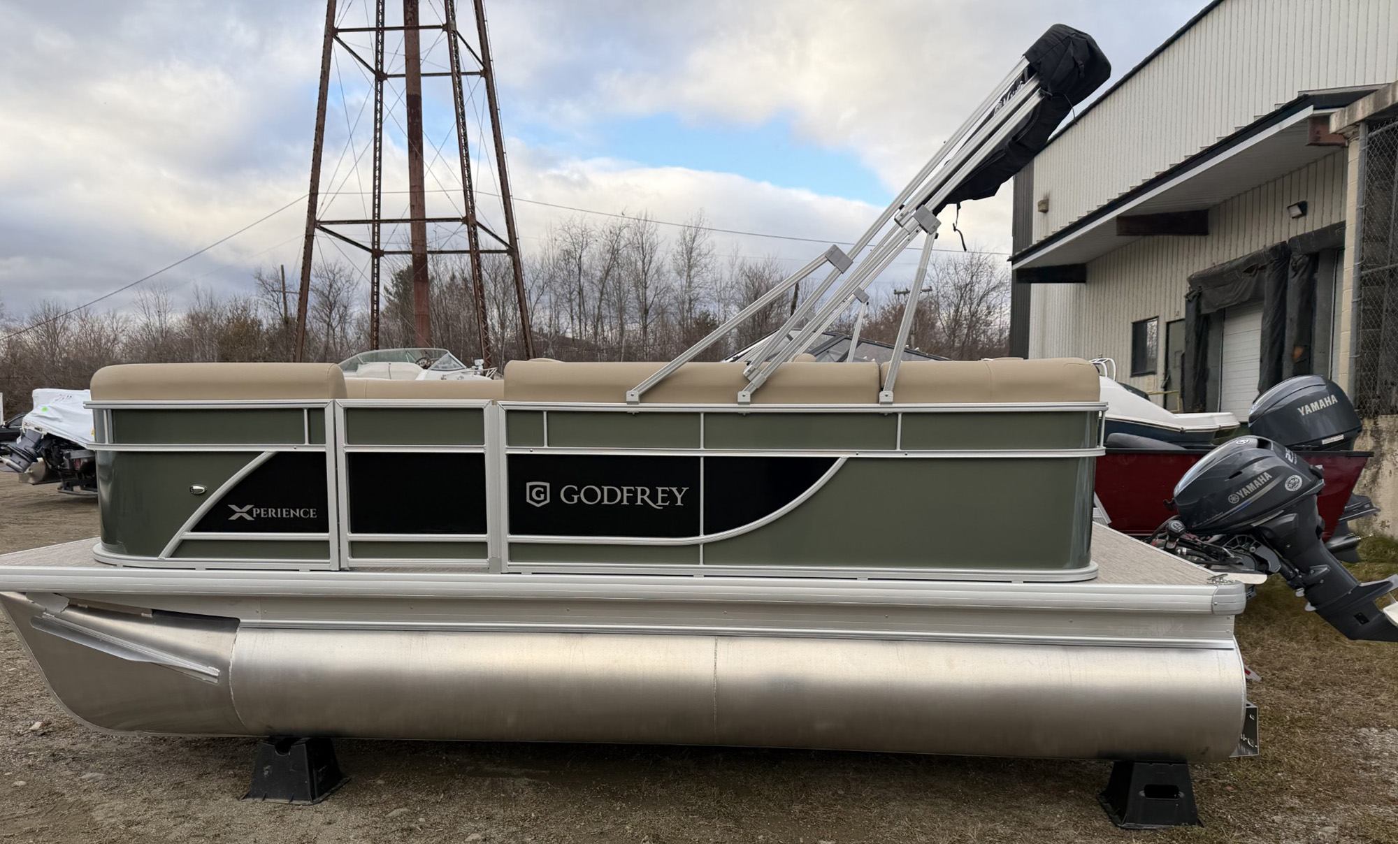 2026 Godfrey EX1680CX Poontoon Boat - Sage/Black